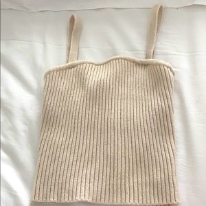 A tan tank top